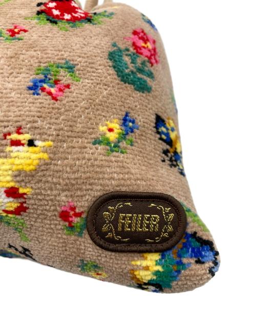 FEILER（フェイラー）FEILER (フェイラー) ハイジ 巾着ハンドバッグ ベージュの古着・服飾アイテム