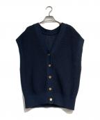 Nobleノーブル）の古着「Newペーパーヤーンベスト」｜ネイビー