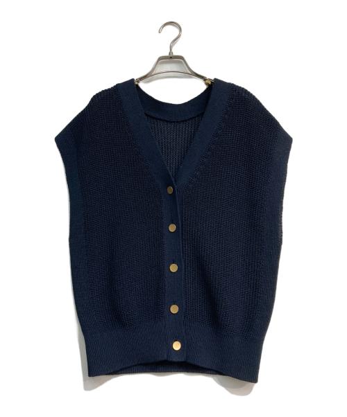 Noble（ノーブル）Noble (ノーブル) Newペーパーヤーンベスト ネイビー サイズ:Freeの古着・服飾アイテム
