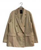 Nobleノーブル）の古着「オーバーサイズダブルジャケット」｜ベージュ