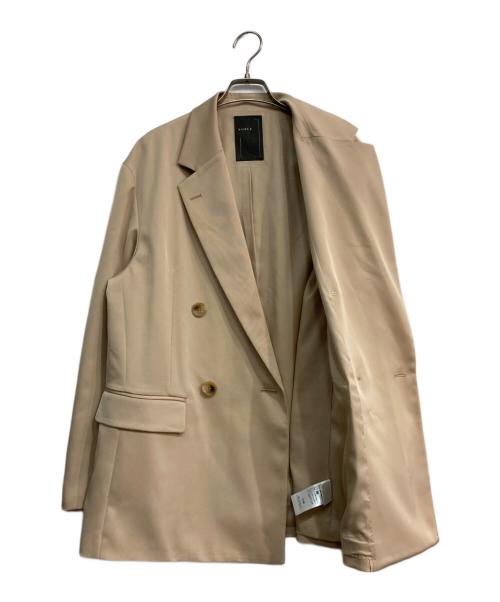 Noble（ノーブル）Noble (ノーブル) オーバーサイズダブルジャケット ベージュ サイズ:Freeの古着・服飾アイテム
