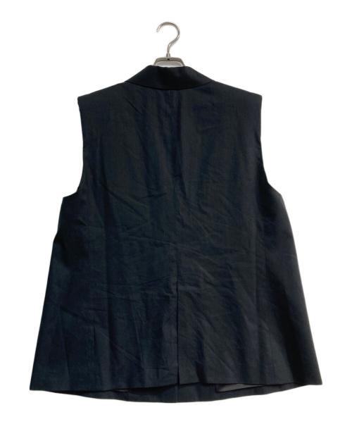 Noble（ノーブル）Noble (ノーブル) コットンリネンパワーショルダージレ ブラック サイズ:38の古着・服飾アイテム