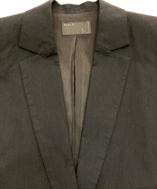 Noble（ノーブル）Noble (ノーブル) コットンリネンパワーショルダージレ ブラック サイズ:38の古着・服飾アイテム