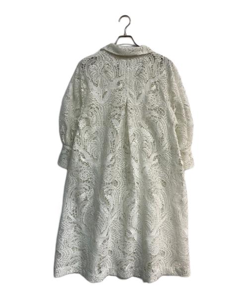 ANDREA&Co.（アンドレアアンドコー）ANDREA&Co. (アンドレアアンドコー) レースコート　anmi-YK23F17 ホワイト サイズ:FREEの古着・服飾アイテム
