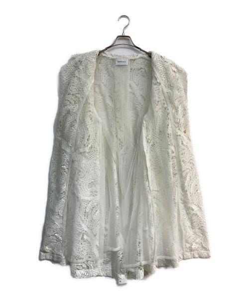 ANDREA&Co.（アンドレアアンドコー）ANDREA&Co. (アンドレアアンドコー) レースコート　anmi-YK23F17 ホワイト サイズ:FREEの古着・服飾アイテム