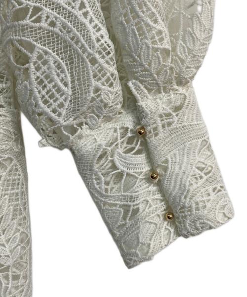 ANDREA&Co.（アンドレアアンドコー）ANDREA&Co. (アンドレアアンドコー) レースコート　anmi-YK23F17 ホワイト サイズ:FREEの古着・服飾アイテム