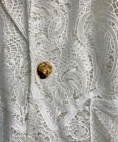 ANDREA&Co.（アンドレアアンドコー）ANDREA&Co. (アンドレアアンドコー) レースコート　anmi-YK23F17 ホワイト サイズ:FREEの古着・服飾アイテム