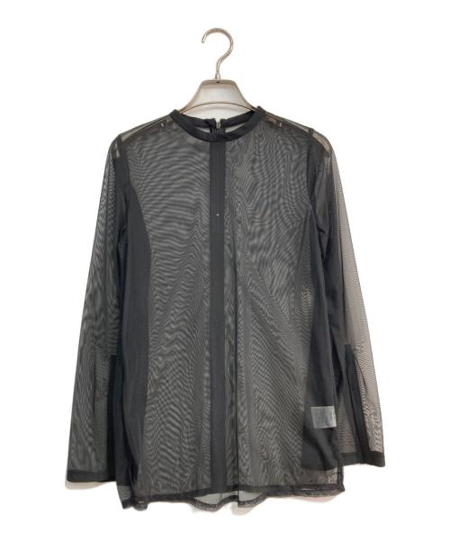 aimer anche（エメ アンシェ）aimer anche (エメ アンシェ) チュールブラウス付きジャカードIラインドレス　0324-0-80900 ブラック サイズ:Sの古着・服飾アイテム