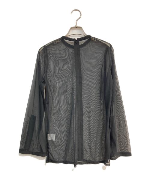 aimer anche（エメ アンシェ）aimer anche (エメ アンシェ) チュールブラウス付きジャカードIラインドレス　0324-0-80900 ブラック サイズ:Sの古着・服飾アイテム