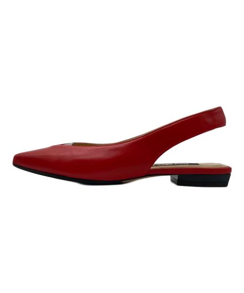 sergio rossi（セルジオロッシ）sergio rossi (セルジオロッシ) バックスリング ポインテッドトゥシューズ レッド サイズ:34の古着・服飾アイテム