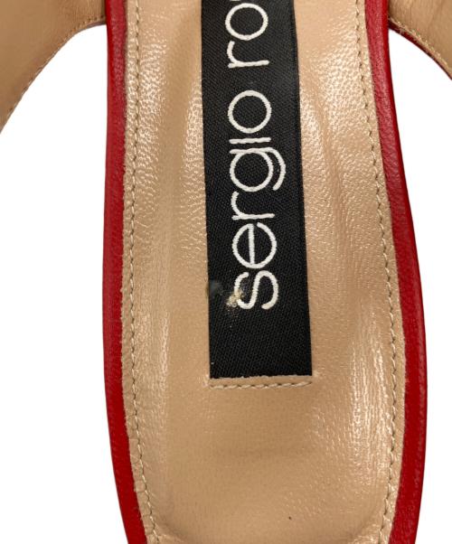 sergio rossi（セルジオロッシ）sergio rossi (セルジオロッシ) バックスリング ポインテッドトゥシューズ レッド サイズ:34の古着・服飾アイテム