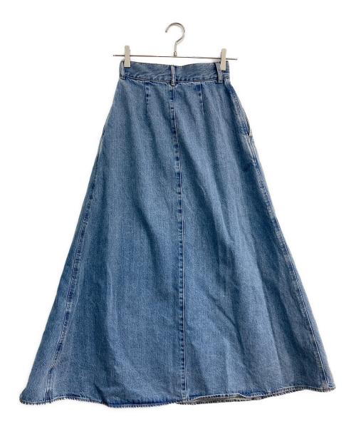 edition（エディション）edition (エディション) コットン デニムフレアSK インディゴ サイズ:34の古着・服飾アイテム