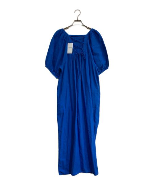 JOINT WORKS（ジョイントワークス）JOINT WORKS (ジョイントワークス) アムンゼンボリュームスリーブワンピース ブルー サイズ:S 未使用品の古着・服飾アイテム