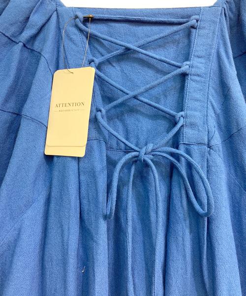 JOINT WORKS（ジョイントワークス）JOINT WORKS (ジョイントワークス) アムンゼンボリュームスリーブワンピース ブルー サイズ:S 未使用品の古着・服飾アイテム