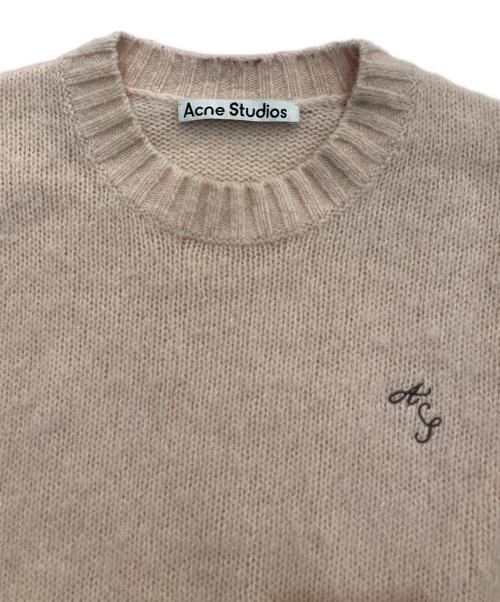 Acne studios（アクネ ストゥディオス）ACNE STUDIOS (アクネ ストゥディオス) クルーネック ウールセーター　FN-MN-KNIT000446 ピンク サイズ:Sの古着・服飾アイテム