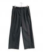 UNIVERSAL PRODUCTS.ユニバーサルプロダクツ）の古着「SUMMER WOOL WIDE TROUSERS　242-60502」｜グレー
