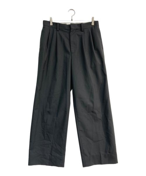 UNIVERSAL PRODUCTS.（ユニバーサルプロダクツ）UNIVERSAL PRODUCTS. (ユニバーサルプロダクツ) SUMMER WOOL WIDE TROUSERS　242-60502 グレー サイズ:3の古着・服飾アイテム