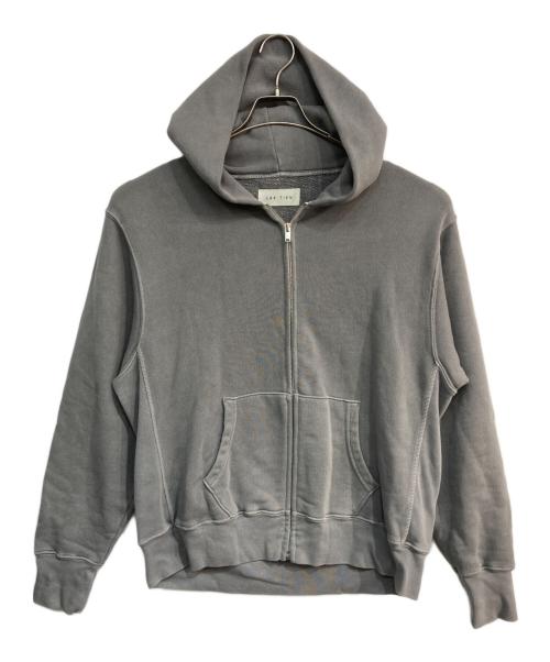 LES TIEN（レスティエン）LES TIEN (レスティエン) CROPPED ZIP HOODIE(クロップド ジップ フーディ) グレー サイズ:Mの古着・服飾アイテム