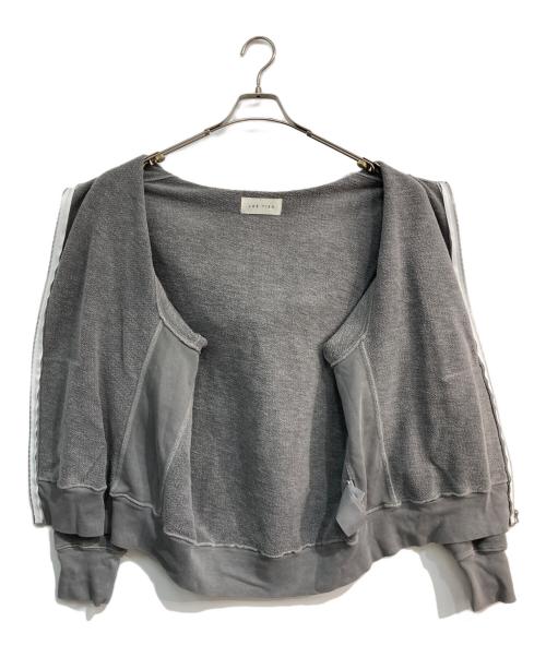 LES TIEN（レスティエン）LES TIEN (レスティエン) CROPPED ZIP HOODIE(クロップド ジップ フーディ) グレー サイズ:Mの古着・服飾アイテム