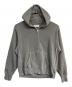 LES TIEN（レスティエン）の古着「CROPPED ZIP HOODIE(クロップド ジップ フーディ)」｜グレー