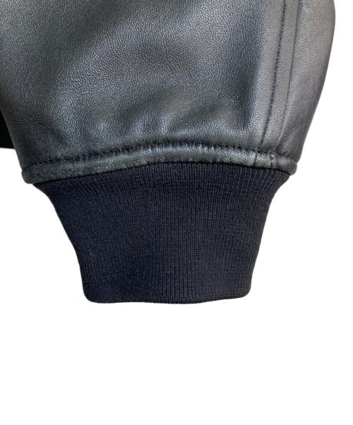 BEAUTY&YOUTH UNITED ARROWS（ビューティーアンドユースユナイテッドアローズ）BEAUTY&YOUTH UNITED ARROWS (ビューティーアンドユースユナイテッドアローズ) シープレザー ボンバー ジャケット ブラック サイズ:Lの古着・服飾アイテム