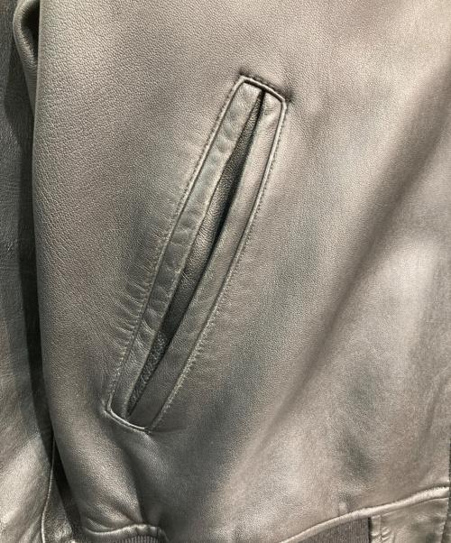 BEAUTY&YOUTH UNITED ARROWS（ビューティーアンドユースユナイテッドアローズ）BEAUTY&YOUTH UNITED ARROWS (ビューティーアンドユースユナイテッドアローズ) シープレザー ボンバー ジャケット ブラック サイズ:Lの古着・服飾アイテム