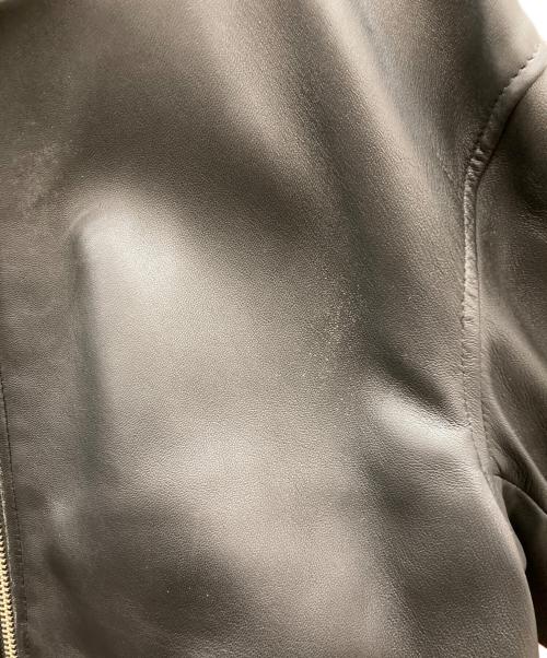 BEAUTY&YOUTH UNITED ARROWS（ビューティーアンドユースユナイテッドアローズ）BEAUTY&YOUTH UNITED ARROWS (ビューティーアンドユースユナイテッドアローズ) シープレザー ボンバー ジャケット ブラック サイズ:Lの古着・服飾アイテム