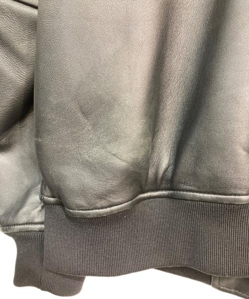 BEAUTY&YOUTH UNITED ARROWS（ビューティーアンドユースユナイテッドアローズ）BEAUTY&YOUTH UNITED ARROWS (ビューティーアンドユースユナイテッドアローズ) シープレザー ボンバー ジャケット ブラック サイズ:Lの古着・服飾アイテム