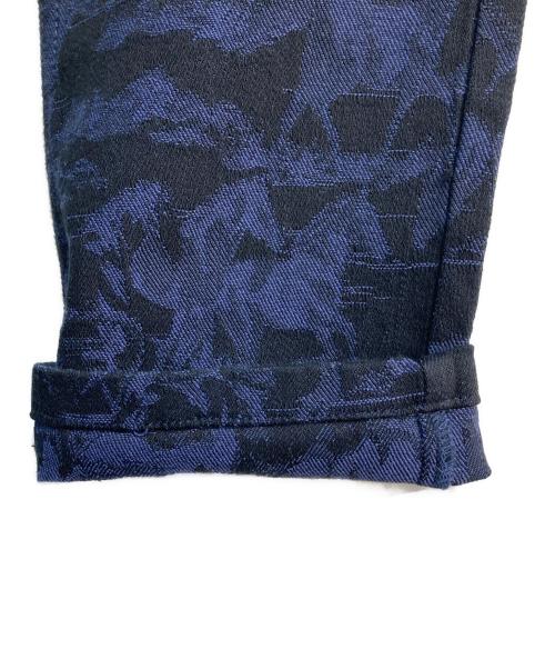 SEE BY CHLOE（シーバイクロエ）SEE BY CHLOE (シーバイクロエ) ホース柄デニムパンツ ネイビー×ブラック サイズ:SIZE32の古着・服飾アイテム