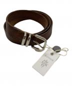 eleventyイレブンティ）の古着「レザーベルト」｜ブラウン