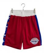 MITCHELL & NESSミッチェルアンドネス）の古着「ハーフパンツ」｜レッド