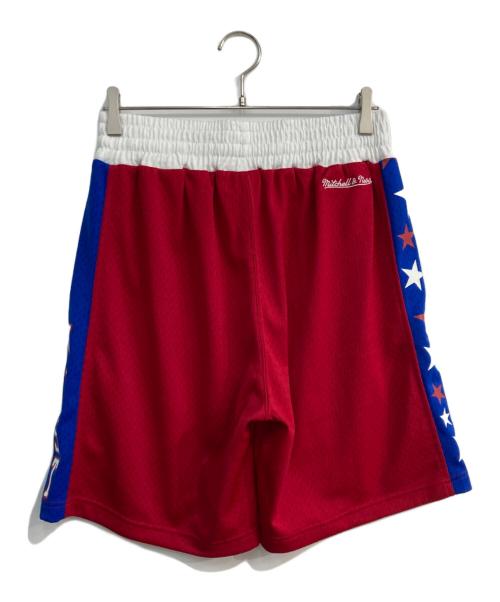 MITCHELL & NESS（ミッチェルアンドネス）MITCHELL & NESS (ミッチェルアンドネス) ハーフパンツ レッド サイズ:Mの古着・服飾アイテム
