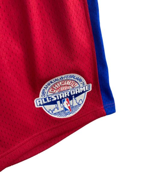 MITCHELL & NESS（ミッチェルアンドネス）MITCHELL & NESS (ミッチェルアンドネス) ハーフパンツ レッド サイズ:Mの古着・服飾アイテム