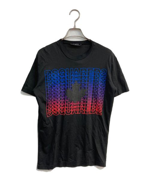 DSQUARED2（ディースクエアード）DSQUARED2 (ディースクエアード) 半袖カットソー ブラック サイズ:XSの古着・服飾アイテム