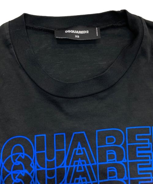 DSQUARED2（ディースクエアード）DSQUARED2 (ディースクエアード) 半袖カットソー ブラック サイズ:XSの古着・服飾アイテム