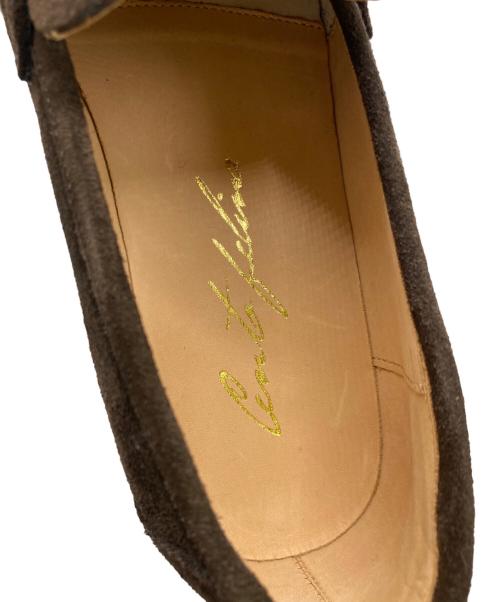 Cento Felina（チェントフェリーナ）Cento Felina (チェントフェリーナ) スウェードコインローファー ブラウン サイズ:6 1/2の古着・服飾アイテム