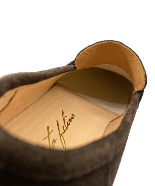 Cento Felina（チェントフェリーナ）Cento Felina (チェントフェリーナ) スウェードコインローファー ブラウン サイズ:6 1/2の古着・服飾アイテム