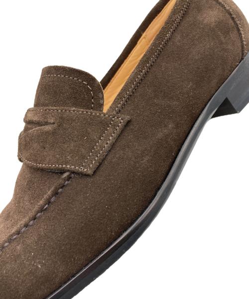 Cento Felina（チェントフェリーナ）Cento Felina (チェントフェリーナ) スウェードコインローファー ブラウン サイズ:6 1/2の古着・服飾アイテム