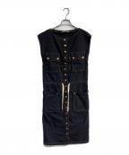 SEE BY CHLOEシーバイクロエ）の古着「ノースリーブワンピース」｜ネイビー