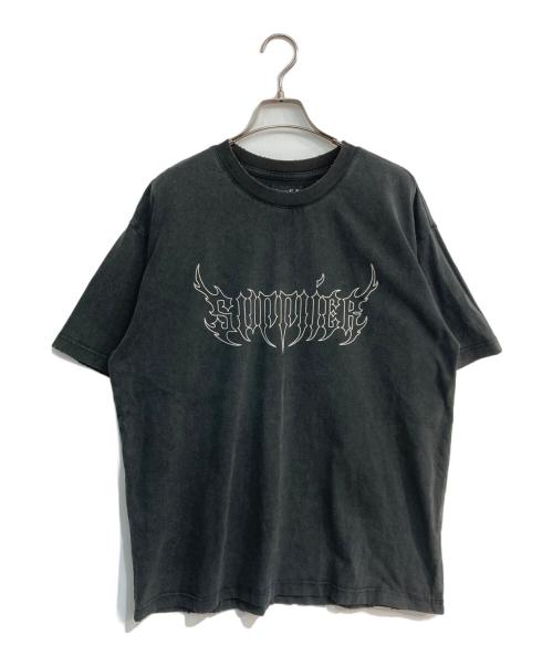 SUPPLIER（サプライヤー）SUPPLIER (サプライヤー) Vintage Wash Fire Bones Tee グレー サイズ:Lの古着・服飾アイテム