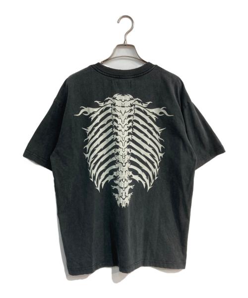 SUPPLIER（サプライヤー）SUPPLIER (サプライヤー) Vintage Wash Fire Bones Tee グレー サイズ:Lの古着・服飾アイテム