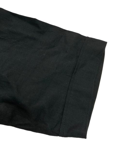 mizuiro-ind（ミズイロインド）mizuiro-ind (ミズイロインド) コットンリネン半袖ワンピース ブラック サイズ:Freeの古着・服飾アイテム