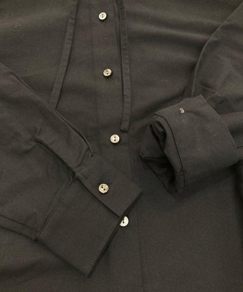 mizuiro-ind（ミズイロインド）mizuiro-ind (ミズイロインド) コットンバンドカラーシャツ ブラック サイズ:Freeの古着・服飾アイテム