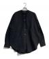 mizuiro-ind（ミズイロインド）の古着「コットンバンドカラーシャツ」｜ブラック