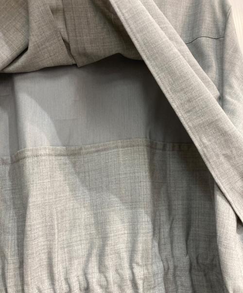 23区（ニジュウサンク）23区 (ニジュウサンク) TWマットクロス シャツワンピース グレー サイズ:S(36)の古着・服飾アイテム