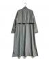 23区 (ニジュウサンク) TWマットクロス シャツワンピース グレー サイズ:S(36)：8000円