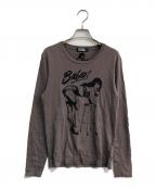 Hysteric Glamourヒステリックグラマー）の古着「プリントカットソー　0231CL02」｜グレー