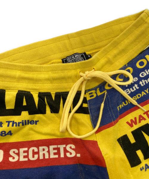 Hysteric Glamour（ヒステリックグラマー）Hysteric Glamour (ヒステリックグラマー) BAD GIRL CONNEXXXION柄 スウェットパンツ　02213CP02 イエロー サイズ:Sの古着・服飾アイテム