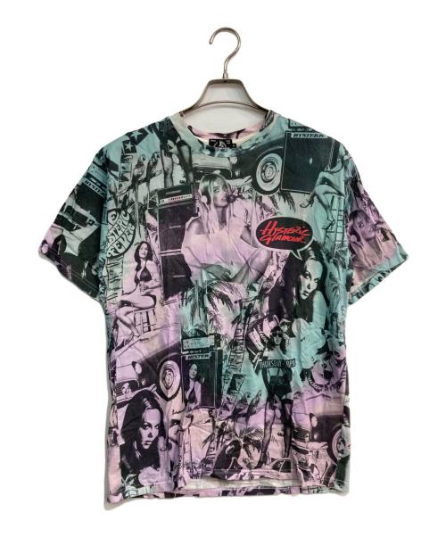 Hysteric Glamour（ヒステリックグラマー）Hysteric Glamour (ヒステリックグラマー) MONDO HOLIDAY Tシャツ　02212CT17 グリーン×パープル サイズ:Ｍの古着・服飾アイテム
