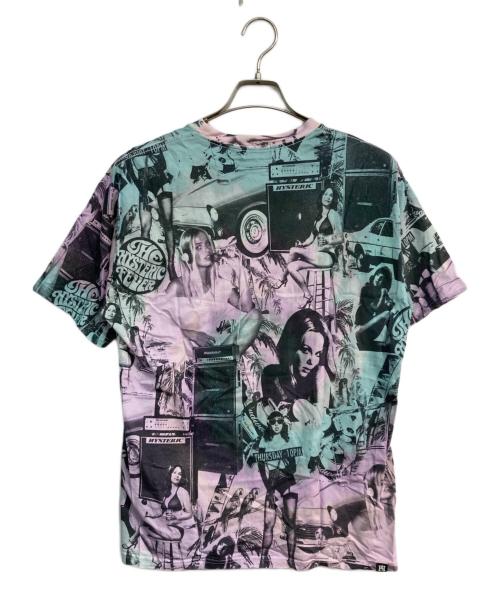 Hysteric Glamour（ヒステリックグラマー）Hysteric Glamour (ヒステリックグラマー) MONDO HOLIDAY Tシャツ　02212CT17 グリーン×パープル サイズ:Ｍの古着・服飾アイテム
